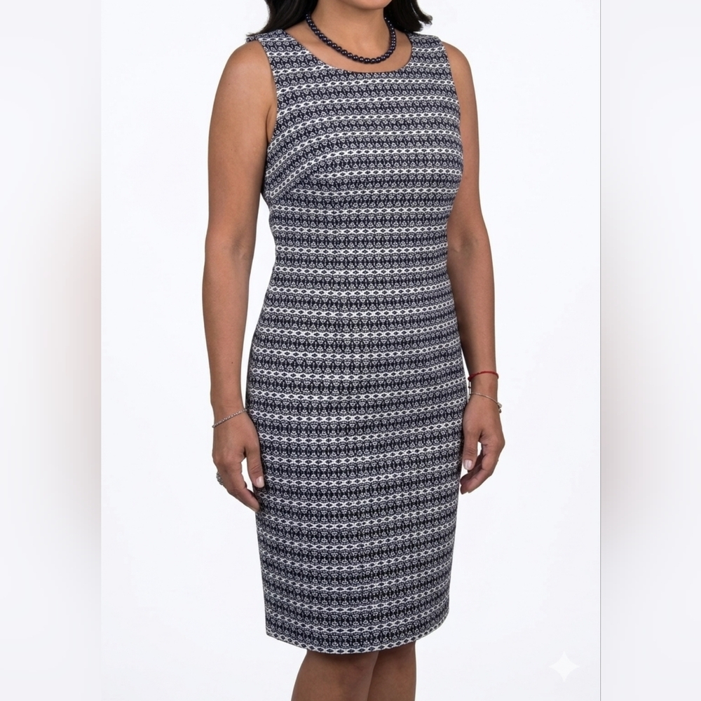 MARIO SERRANI Black And White Dress Size 16